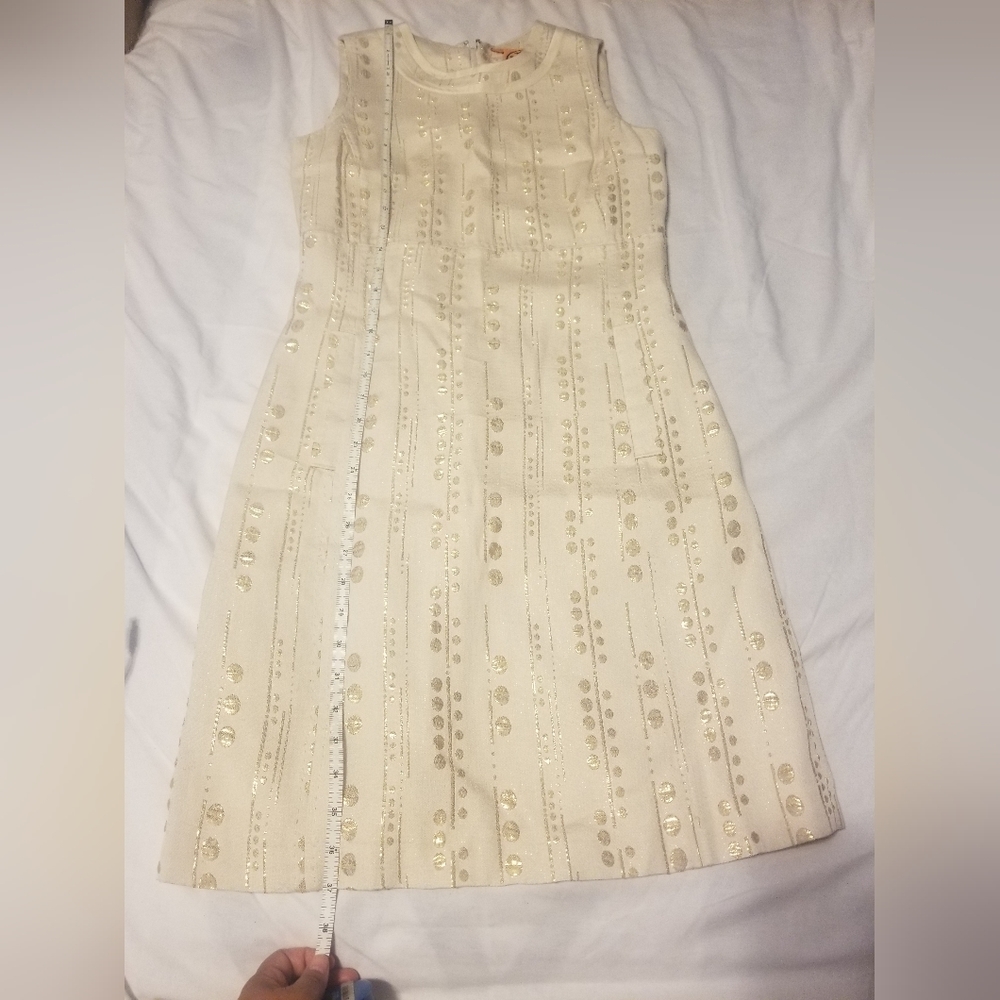 Tory Burch Midi Dress Embroided Size 2 - Picture 4 of 16